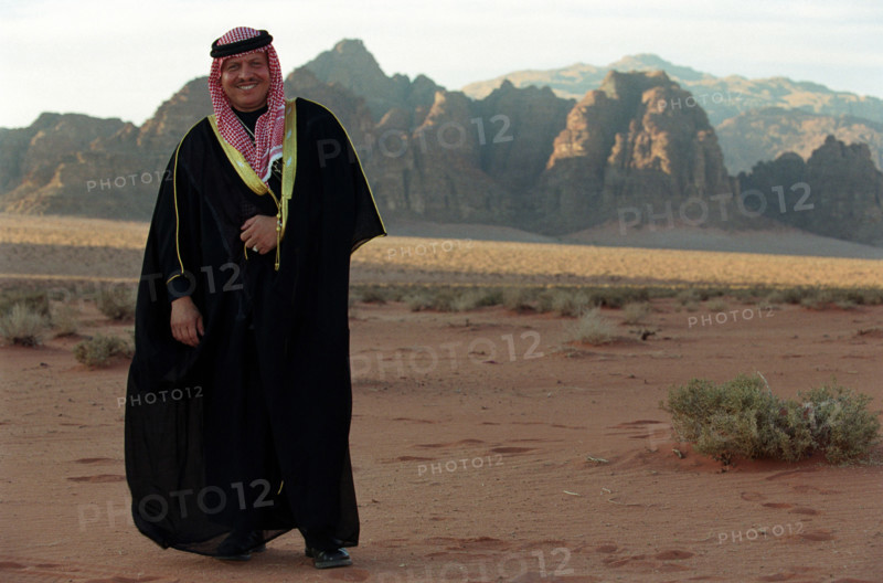Le Roi Abdallah II de Jordanie, avril 2001