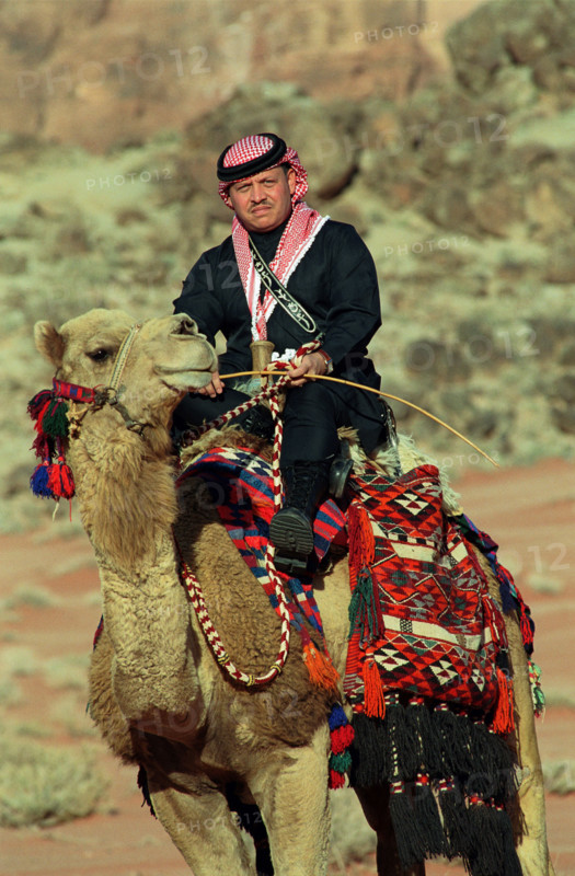 Le Roi Abdallah II de Jordanie, avril 2001