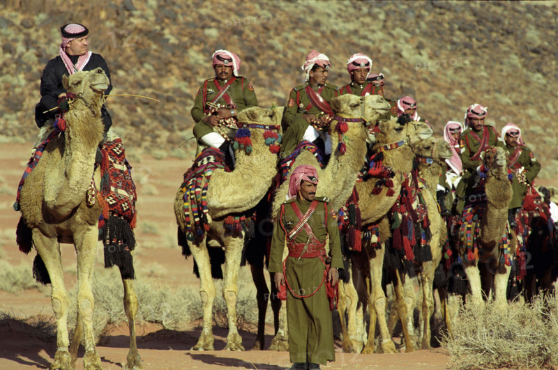 Le Roi Abdallah II de Jordanie, avril 2001