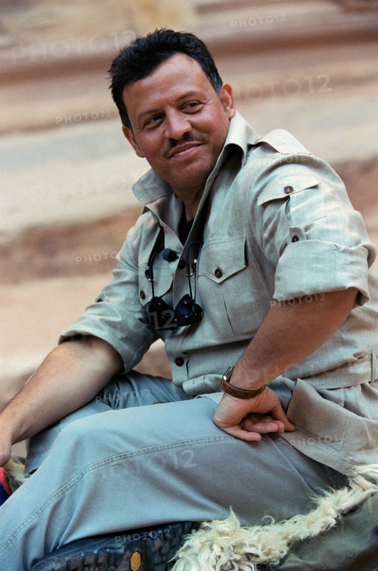 Le Roi Abdallah II de Jordanie, avril 2001