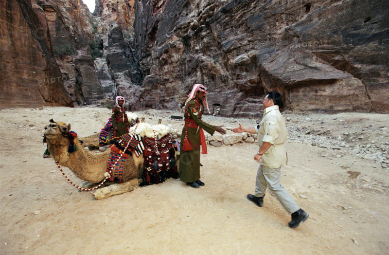 Le Roi Abdallah II de Jordanie, avril 2001