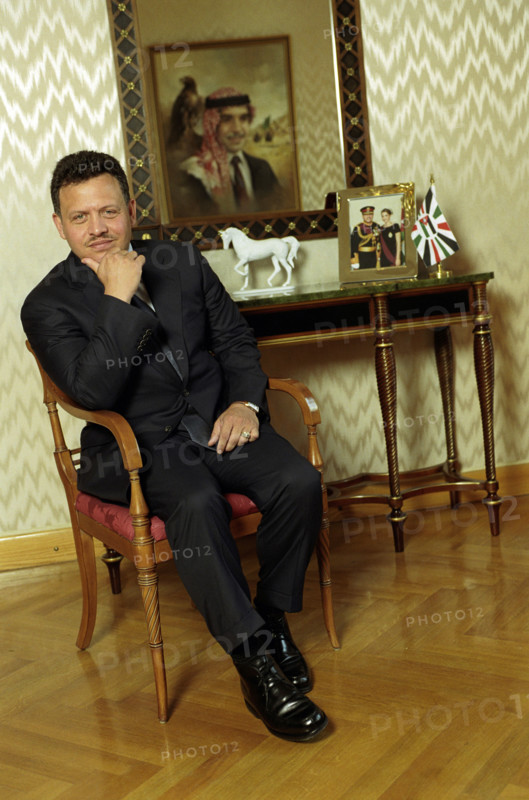 Le Roi Abdallah II de Jordanie, avril 2001