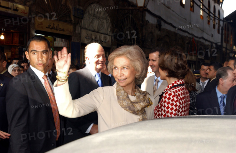 Juan Carlos and Sophia of Spain visit Syria