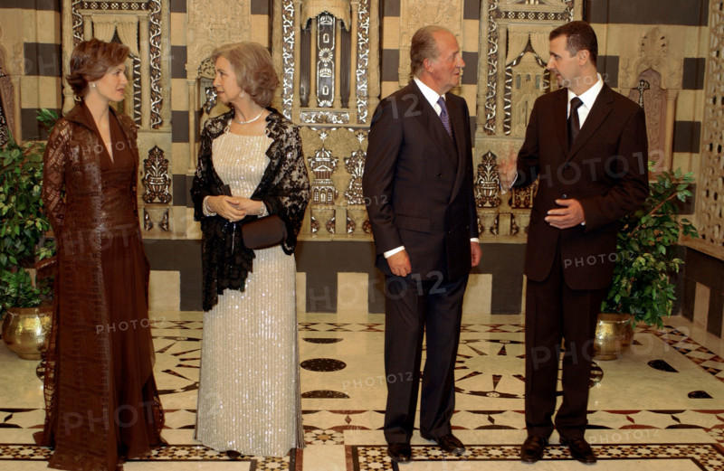 Juan Carlos and Sophia of Spain visit Syria