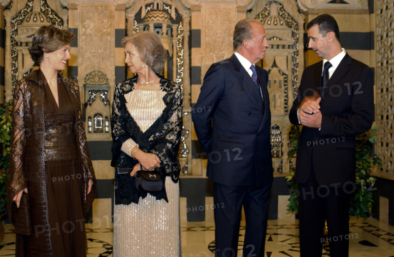 Juan Carlos and Sophia of Spain visit Syria