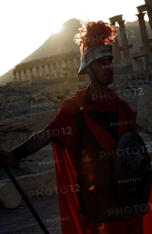 Juan Carlos and Sophia of Spain in the archaeological city of Palmyra