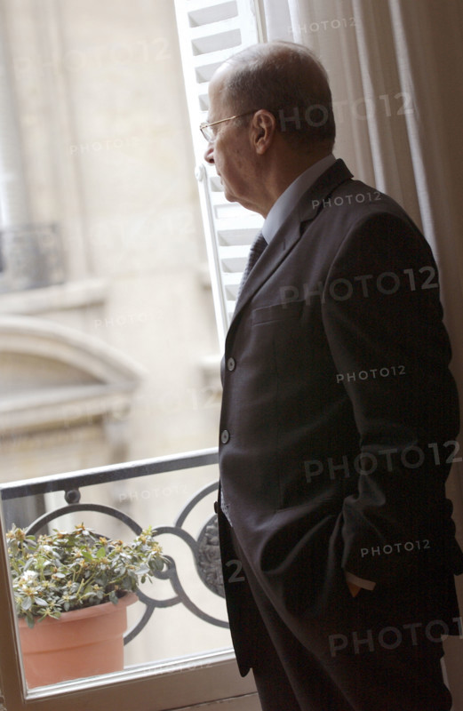 Lebanese General Michel Aoun in his Parisian refuge