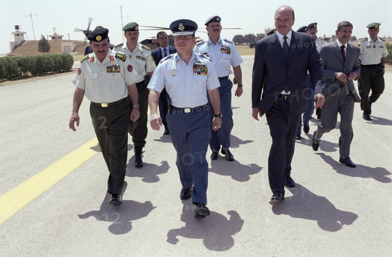 Integration of officiers in presence of king Abdullah II of Jordan