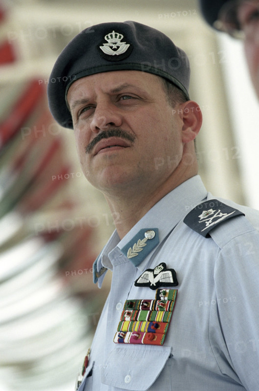 Integration of officiers in presence of king Abdullah II of Jordan