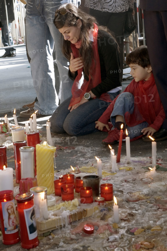 Rassemblements une semaine après l'assassinat de Rafiq Hariri, février 2005