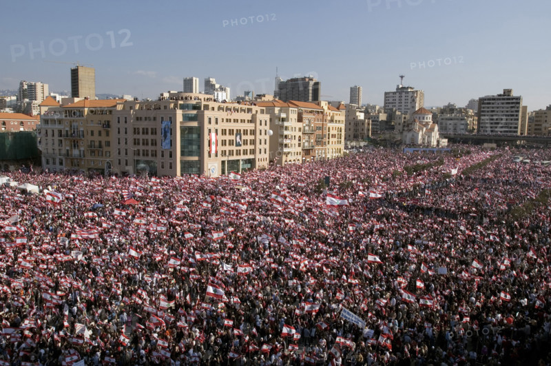 The largest Anti-Syrian demonstration in Beirut