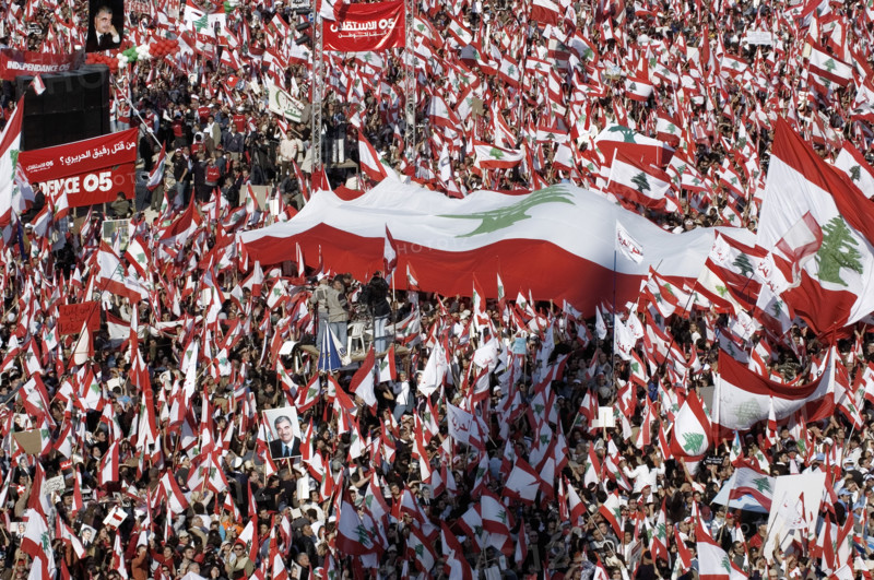 The largest Anti-Syrian demonstration in Beirut