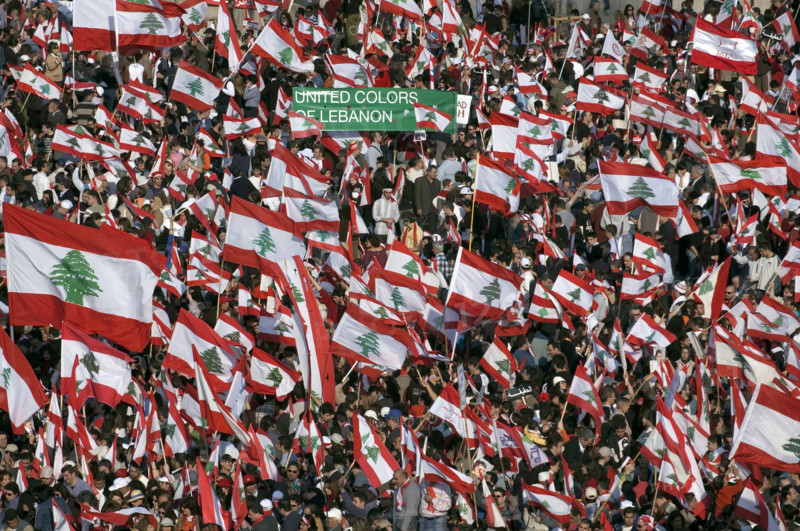 The largest Anti-Syrian demonstration in Beirut