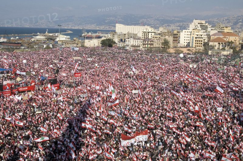 The largest Anti-Syrian demonstration in Beirut