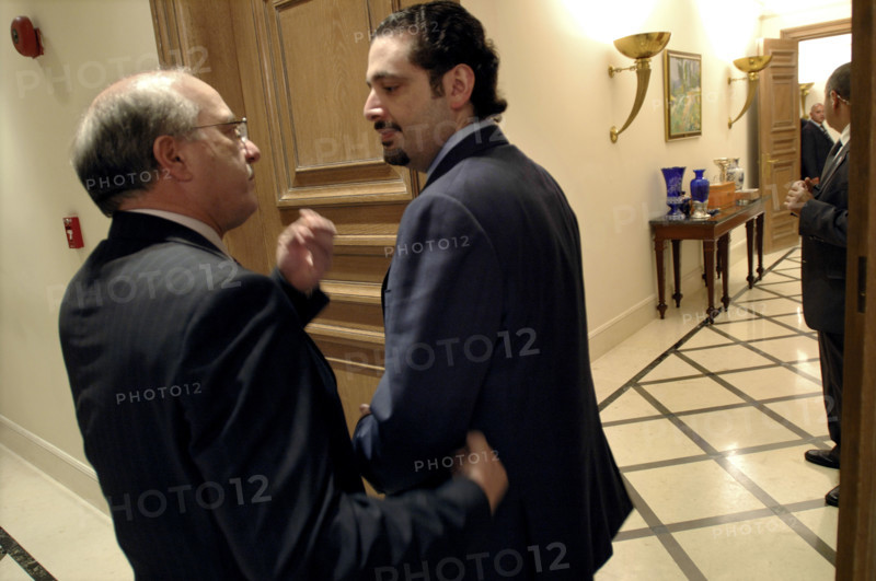 Saad Hariri lors des élections législatives au Liban, mai 2005
