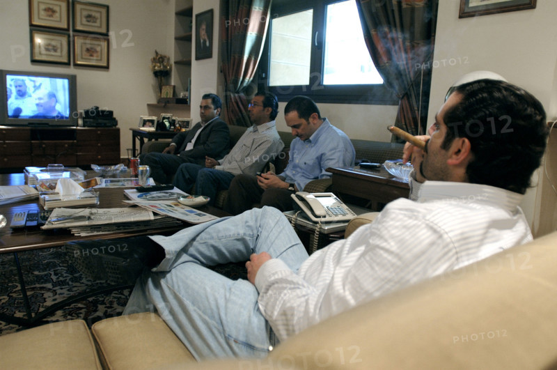 Saad Hariri lors des élections législatives au Liban, mai 2005