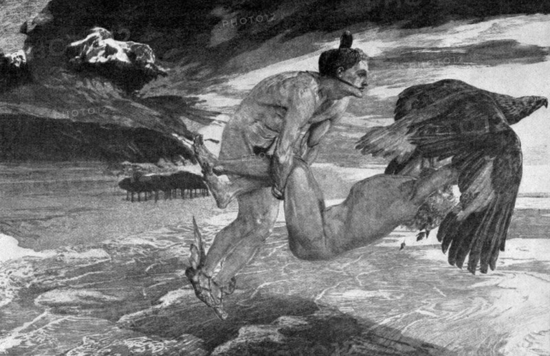 The Kidnapping of Prometheas, by Max Klinger