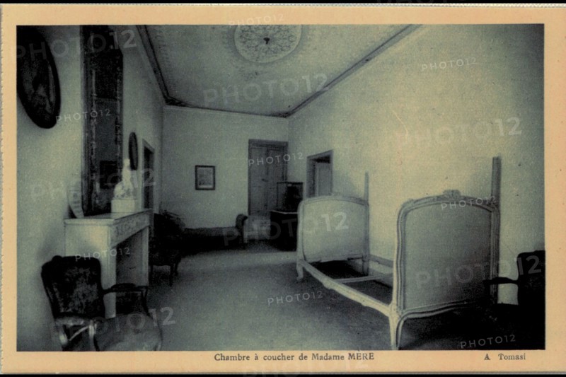 Native home of Napoleon I in Ajaccio. His mother's bedroom.