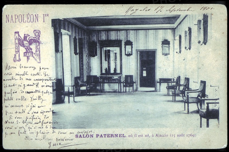 Native home of Napoleon I in Ajaccio. Paternal living room