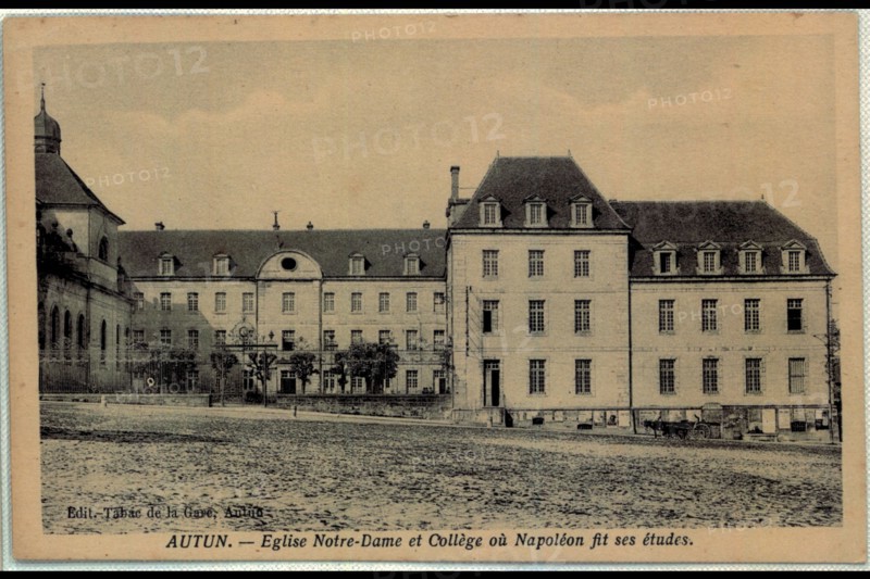 Eglise notre Dame and the school where Napoleon took his exams, Autun