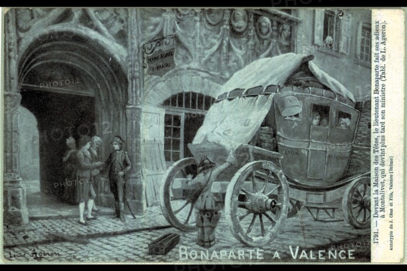 Valence. Le lieutenant Bonaparte fait ses adieux à Montalivet