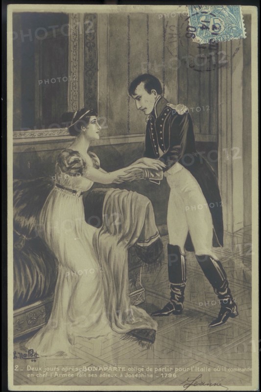 Napoléon Bonaparte faisant ses adieux à Joséphine avant son départ pour l'Italie.