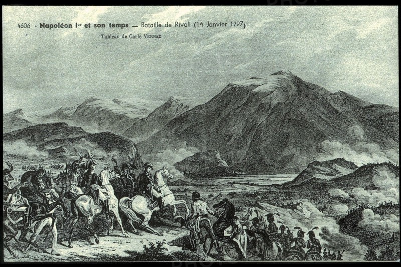 Napoleon Bonaparte.
Battle of Rivoli.