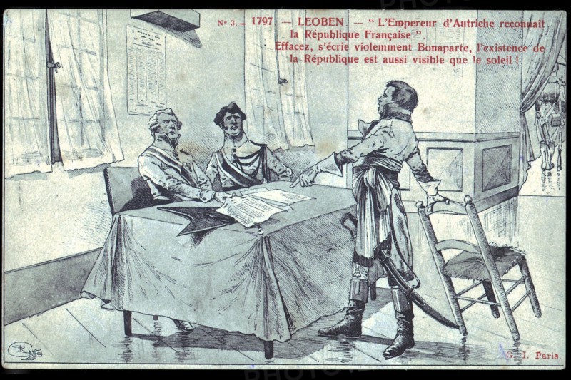 Napoléon Bonaparte à Leoben. 
Les préliminaires de la paix.