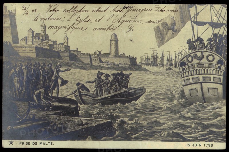 Napoleon Bonaparte.
Capture of Malta.