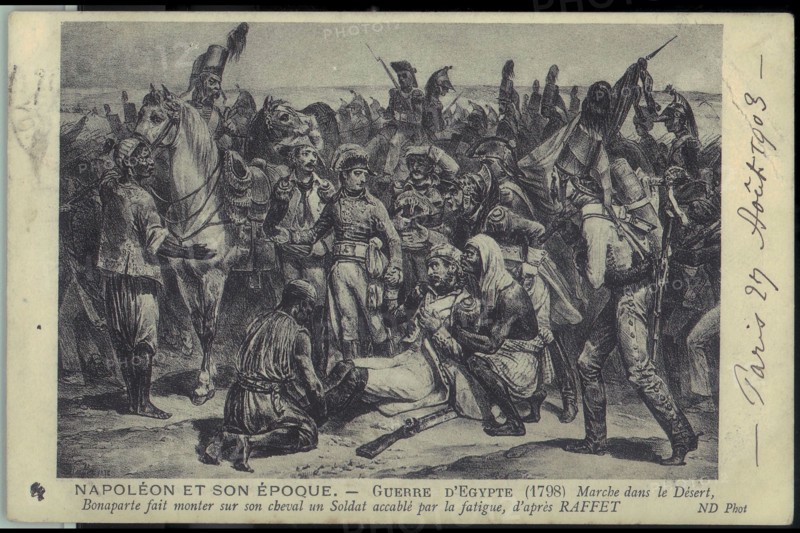 Napoléon Bonaparte. 
Marche dans le désert.