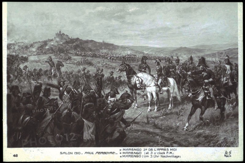 Napoleon Bonaparte. 
Battle of Marengo.