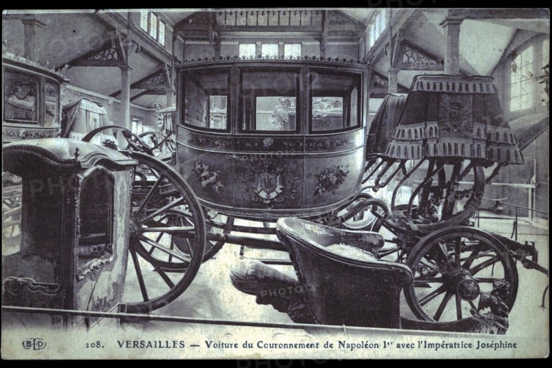 Versailles: Coronation carriage of Napoleon 1st with the Empress Josephine.