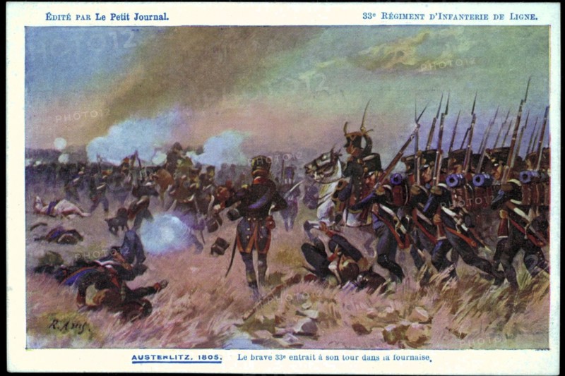 Battle of Austerlitz. 
33rd Line infantry regiment.