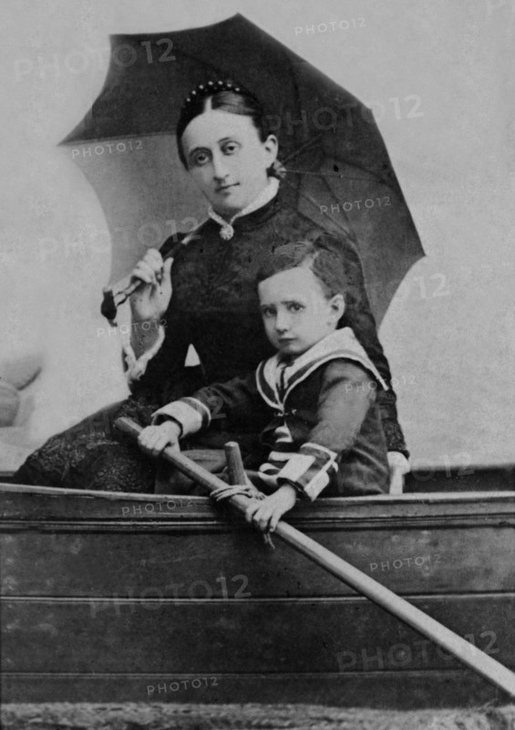 Eugénie de Montijo and her son Louis Napoléon Bonaparte