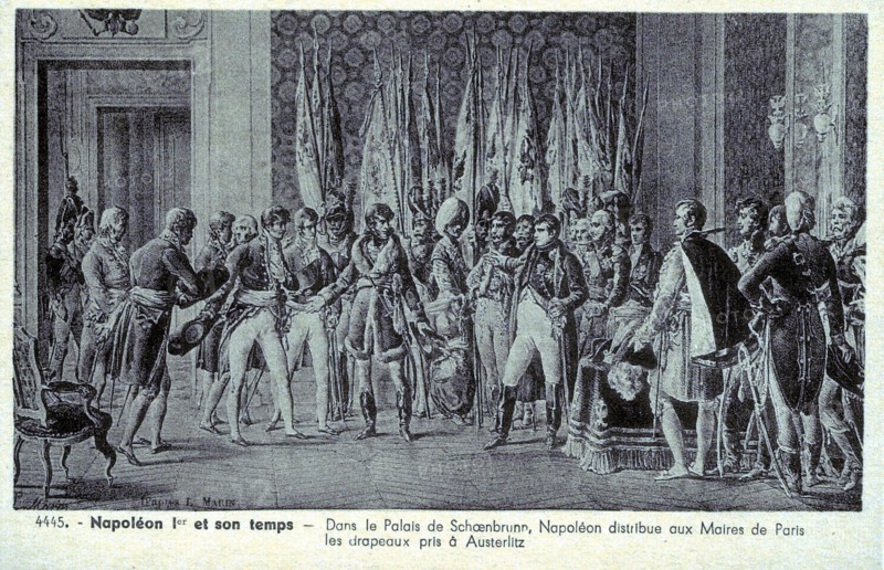 Napoléon 1er dans le palais de Schoenbrunn (Vienne).