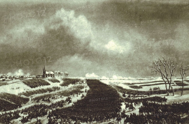 La bataille d'Eylau.
8 février 1807