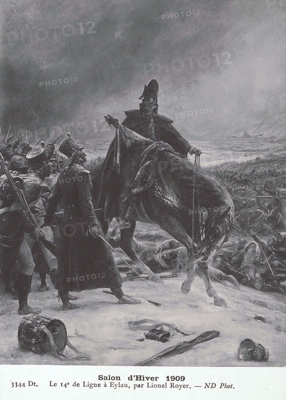 The 14th line regiment at the Battle of Eylau.