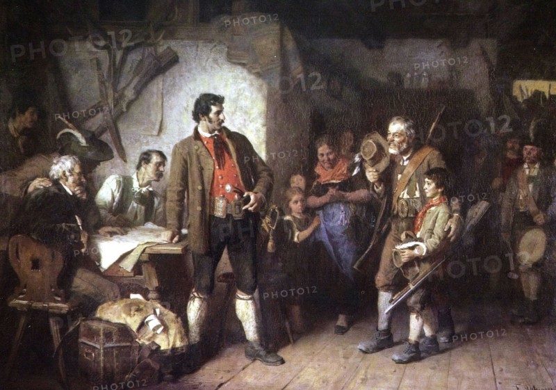 Andreas Hofer 1767-1810), héros national tyrolien.