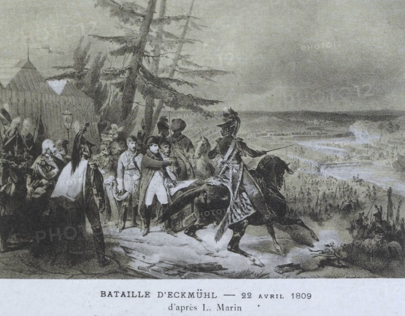 Napoléon 1er : Bataille d'Eckmühl.
22 avril 1809
