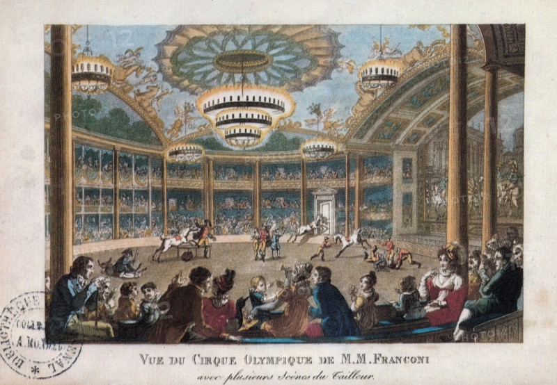 Vue du cirque olympique d'Antoine Franconi.