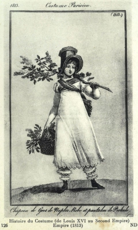 History of clothing: Parisian clothing
From Louis XVI to the Second Empire.
Empire 1813