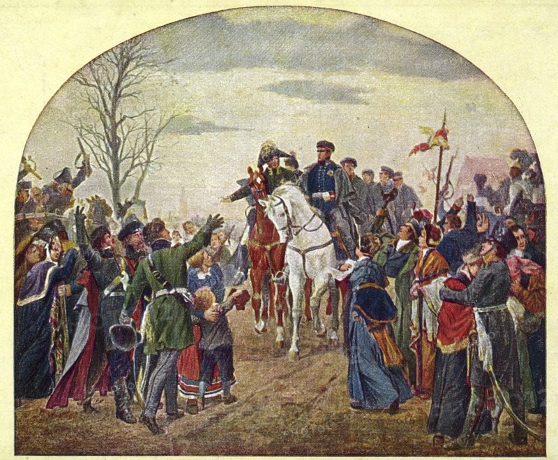 Saxony Campaign: soldiers being mobilised.
1813