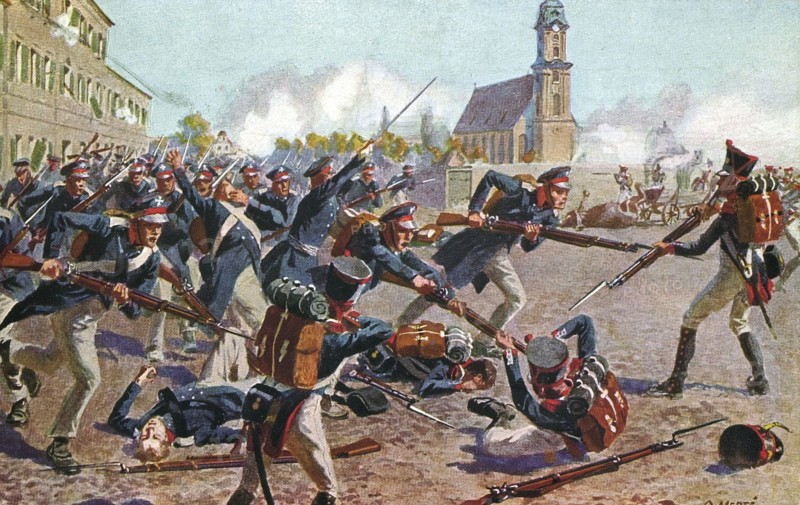 Battle of Leipzig.
Saxony Campaign.
16-18 octobre 1813