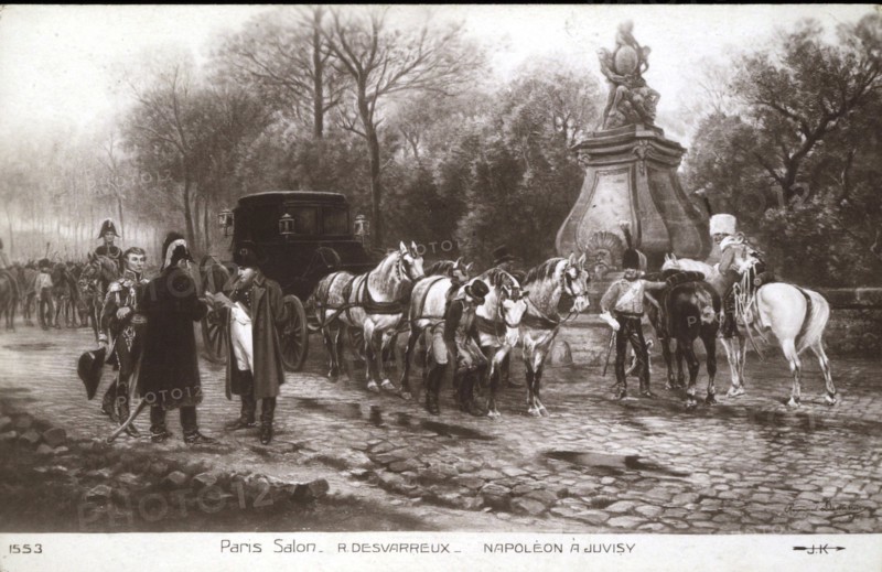 Napoléon 1er à Juvisy, lors de la campagne de France.
