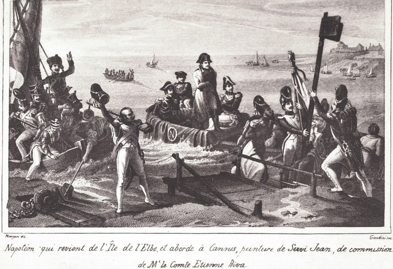 Napoleon I's return from the island of Elba.