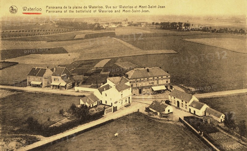 Waterloo : panorama de la plaine de Waterloo.