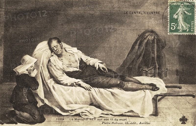 Marshal Ney on his deathbed.