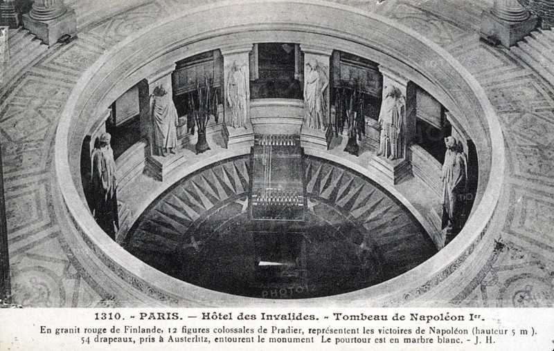The tomb of Napoleon I at the hôtel des Invalides.