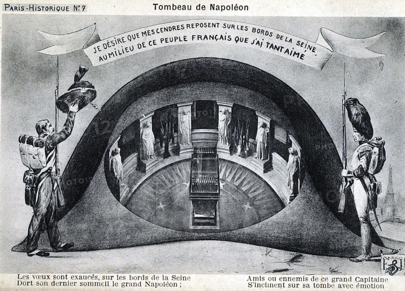 Tombeau de Napoléon 1er à l'hôtel des Invalides.