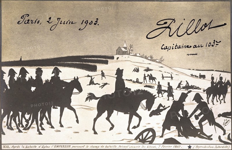 Napoléon 1er : après la bataille d'Eylau.
